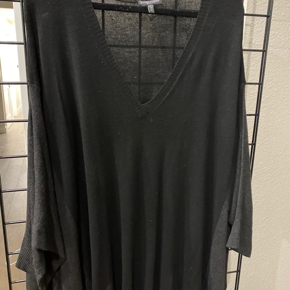 Black and grey sweater